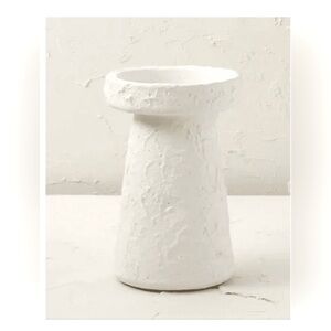 8 x 5" Terracotta Candle Holder Chalk White - Opalhouse designed Jungalow